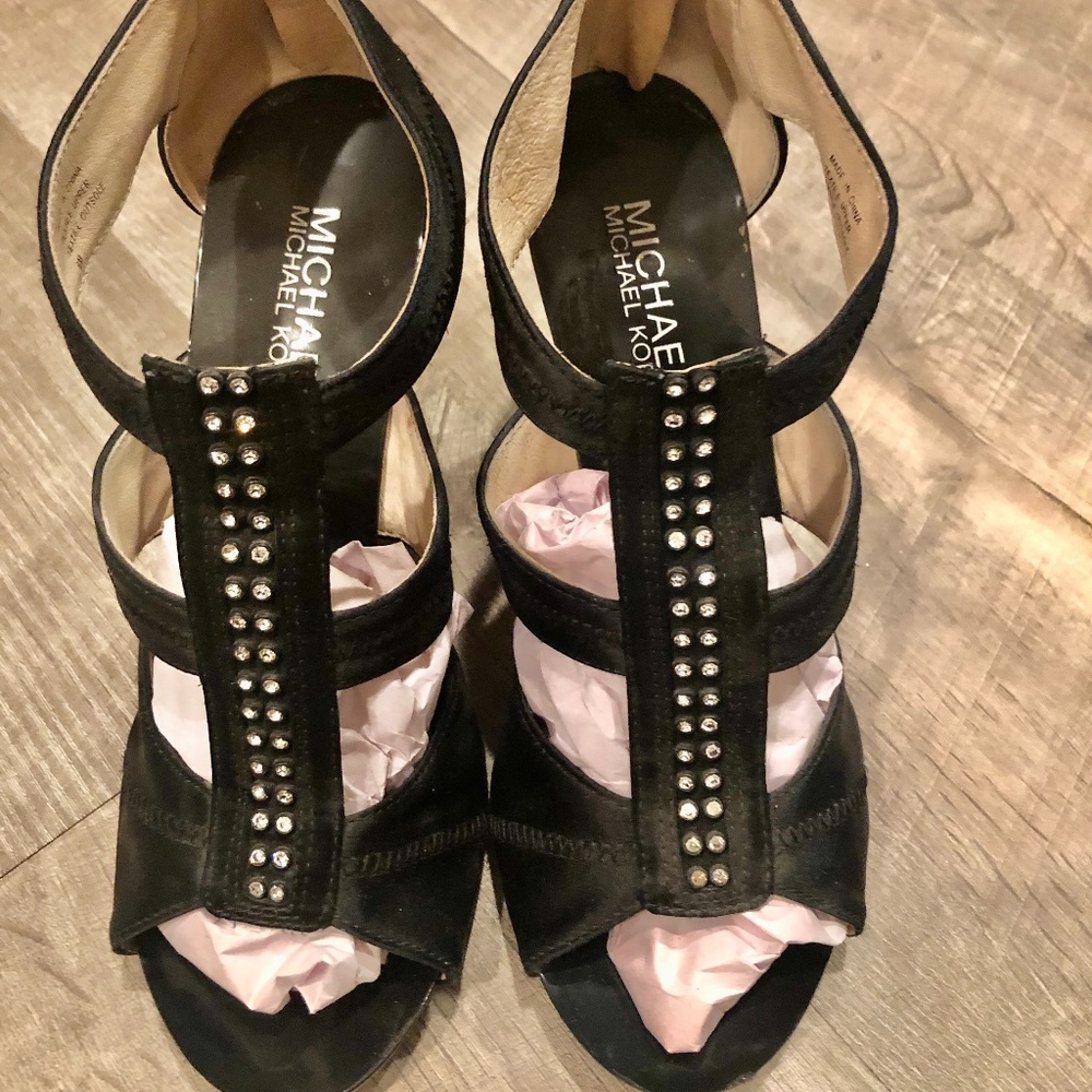 Michael Kors peep toe heels